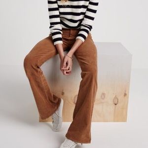 Madewell Flea Market Flare Corduroys in Gold
